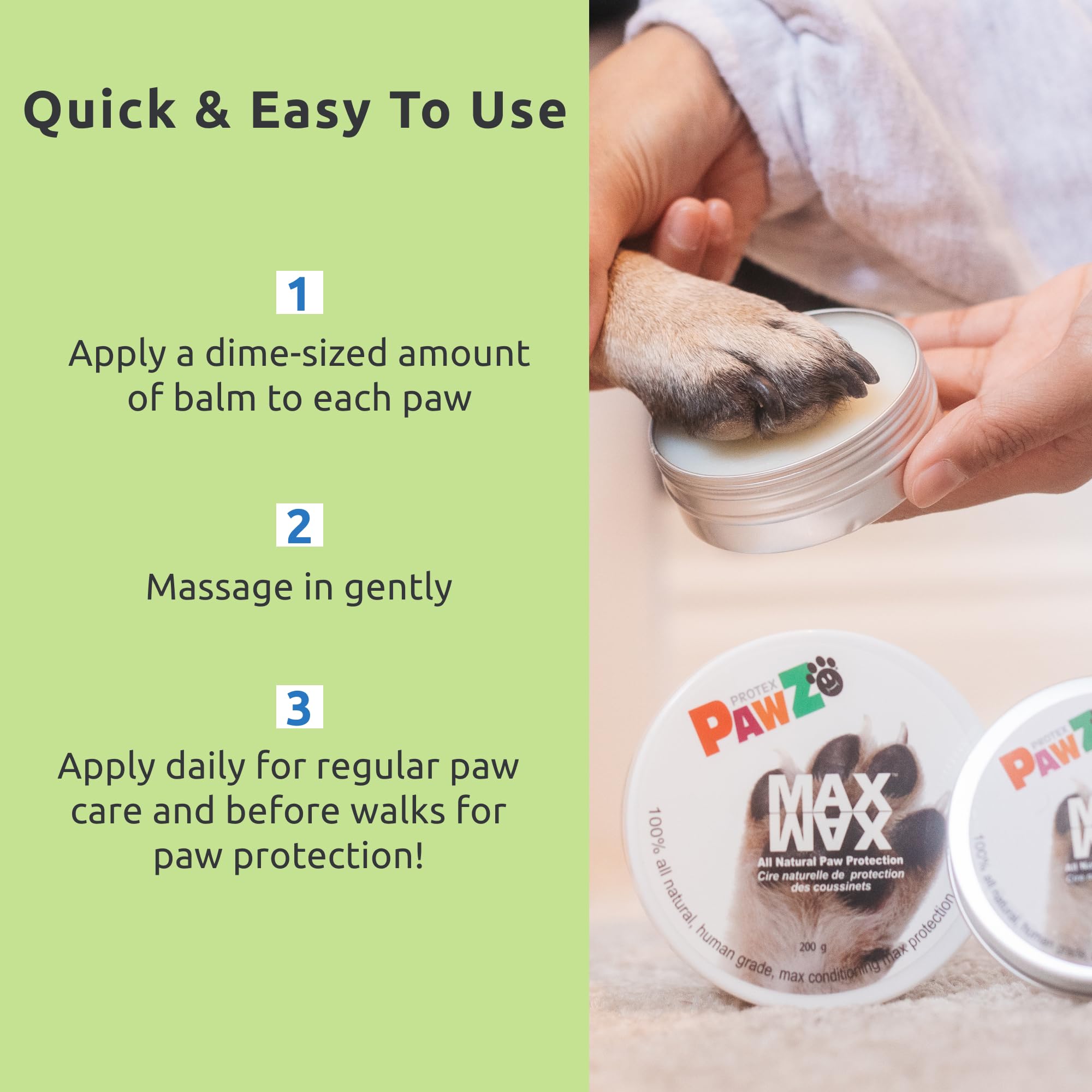 Amazon.com : Protex PawZ MaxWax Paw Balm | All Natural Paw Balm